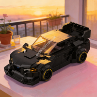 500pcs MOC Subaru WRX Project Midnight City Champions Model Building Blocks Construction Christmas Gift Toy Idea Education Brick