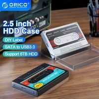 ORICO 2.5'' HDD Enclosure SATA to USB3.0 External Hard Drive Case 5Gbps / 6Gbps Type-C HDD Case With DIY Sticker PC Accessories