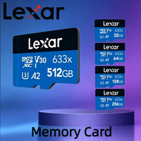 Lexar 100% Original Class 10 A1 Memory Card 256GB 128GB 64GB SDXC V30 U3 32GB SDHC V10 U1 633x Micro SD Card Flash Microsd