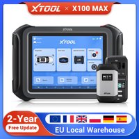 XTOOL X100 MAX IMMO Schlüsselprogrammiergerät mit KC501 KI-gestütztem OBD2-Scanner, drahtlosem Kfz-Diagnosetool mit Topologiemapping, bidirektionalem Scan-Tool, ECU-Codierung, Programmierung, PMI mit