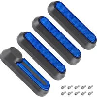 4PCS Front Fork Rear Wheel Cover for Xiaomi M365 Pro/Pro 2 Reflective Protective Shell for Night Riding Safety Part