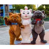 High Quality Black White Cat Cartoon Mascot Stage Performance Props Anime Decor Costumes Mascot