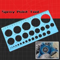 Multifunctional Model Coloring Tool Leakage Spray Circular Template Car Model Tank Screw Wheel Hub Tire Spray Coating Board