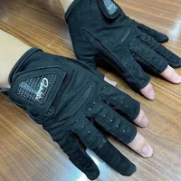 Gamakatsu Anti-Slip Fishing Gloves Durable Fishing Finger Protector Breathable UV Protection Half-Finger Sports Gloves