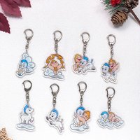 1/11Pcs Disney Hercules Hades Car Keychain Accessories Acrylic Cute Charms Pendant For Bag Funny Key Holder Backpack Decoration
