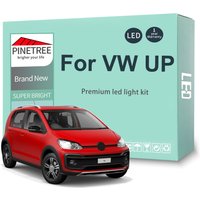 7Pcs Car Led Interior Light Kit For Volkswagen VW Up 2014 2015 2016 2017 2018 2019 2020 2021 LED Bulbs License Plate Lamp