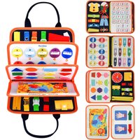 Tablica Montessori dla dzieci w wieku 3–6 lat – zabawka edukacyjna sensoryczna do wczesnej nauki i rozwoju umiejętności motorycznych