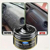 Car Scratch Remover Wax Plastic Leather Restorer Paintable Repair Filler With Sponge For Car Interior Exterior Trim Shine Polish
