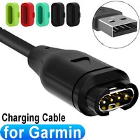USB Watch Charging Cable For Garmin Fenix 7 7S 7X 6 6S 6X 5 Plus Vivoactive 3 Forerunner 945 935 245 Charger Dock With Dust Plug