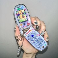 Subculture Cartoon Y2k Keychain Mobile Photo Frame Hold Photo Backpack Pendant Acrylic Key Chain Jewelry Keyring Accessories