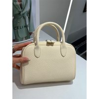 Leather Bowling Bag Small Style Handbag Top Layer Cowhide Fashion Sweet Korean Version Crossbody Bag for Daily Use