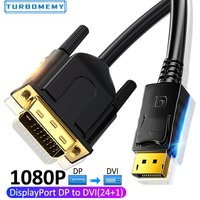 1080P DP Displayport to DVI 24+1 cable DP to DVI adapter cable converter DP in to DVI out for HP Dell Asus Monitor Projector Box