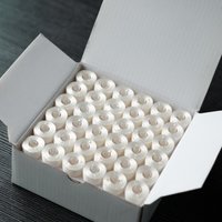 Style A Class 15 Plastic Sided Prewound Bobbin Thread 144Pcs 60WT Polyester 75D/2 120Mts Brother Singer Pfaff Embroidery Machine