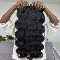30 32 Inch Virgin Brazilian Weave 16A Loose Body Wave Bundles 100% Remy Human Hair Natural Black Color Raw Hair Extensions Double Weft Pure Hair Bundle