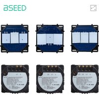 Bseed The Base Of Touch Switch 1/2/3 Gang 1/2Way Light Switches Without Glass Panel EU Standard Dimmer Switch DTY Function Part