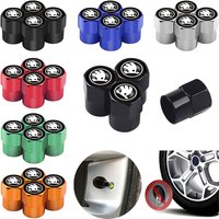 4pcs Car Styling Aluminum Emblem Wheel Tire Valve Stem Air Caps for Skoda Fabia Rapid Yeti Superb Kodiaq S Octavia A5 A7 VRS VII