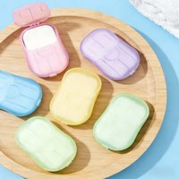 Portable Biodegradable Disposable Paper Soap Sheets for Travel Camping Natural Handwash, Quick Lather, Eco-Friendly 15 Count Pcs