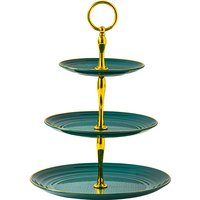 Cake Stand Fruit Plate 3-Tier Plastic Tray Round Cupcake Snack Display Cake Dessert Tower Serving Tray Ideal for Weddings Party
