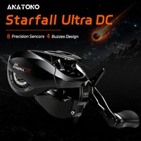 ANATONO STARFALL Ultra Digital Baitcasting Reel with 8 Hall Sensors, 4 Signature Buzz Modes SOLAR Electronic Braking System
