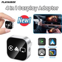 Adapter 4 w 1 Carplay Android Auto USB Dongle Mirror Link Screen Plug&Play Inteligentny System Samochodowy dla Apple i Android