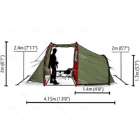 Custom Logo Motorcycle Tent Lightweight Waterproof 1-2 Person Portable Motorcycle Camping Tent Travel Adventure Shelter