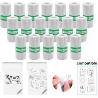 5/10/20 Rolls Mini Self-Adhesive Printer Sticker Paper for Photo Checklist Notes Refill Pocket Photo Printing Label 57*25MM