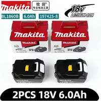 HVAC Essential Makita 18V 6000mAh BL1860B Replacement Lithium Battery BMS Protection