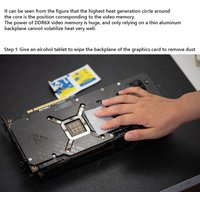 GPU Backplane Radiator Graphics Card Backplate Memory Cooler Heatsink Cooling Fan Panel DIY Gamer Cooler for RTX 3090 3080 3070