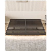 Suspended bed modern simple bedside iron frame steel frame wrought iron master bedroom double bed tatami row skeleton suspended
