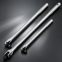 KUNLIYAOI 1/2" Socket Wrench Rotating Flex Head Extension Braker Bar Professional CRV Steel Drive for Extra Torque