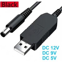 DC 5V to 12V 9V 5.5*2.1mm USB Power Cable For Router WIFI Modem Fan Adapter Wire USB Boost Module Converter Via Power Bank