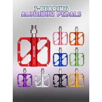 AliExpress NONE Premium Cycling Pedals Alloy Platform Mtb Pedal for Bicycle 3 Bearing 14mm Thread Smooth Rotation Trendy Colors for Young Riders
