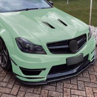 Car Front Chin Bumper Lip Spoiler Splitter Cover Guard Kit Protector for Benz C-Class C63 AMG W204 Pre 2007-2010