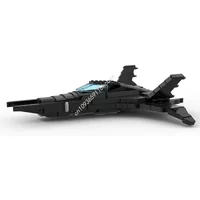 595pcs MOC Arkham Asylum Batwing Super Heroes DCD Model Festival Gift Building Blocks DIY Creative Idea Education Toy