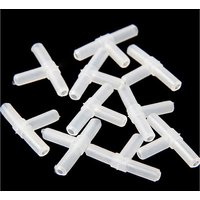 10 Pieces Plastic Aquarium Air Tee Joints T 3 Ways Joints T-junction Fish Tank Air Pump Line Tubing Pipeline Connectors