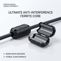 10/20Pcs Clip-on Ferrite Core Ring Bead 3.5-15mm EMI RFI Noise Filter Snap Cable Clip Choke for Black Audio Video Wire