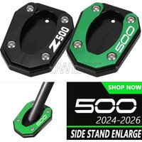 For Kawasaki Ninja 500 Z500 SE 2024 2025 2026 Motorcycle Side Stand Extension Support Pad Ninja500 Eliminator 500 Z400 2018-2024
