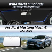 Car Windshield SunShade For Ford Mustang Mach-E 2021-2023 Auto Accessories Sun Shade Visor Cover Foldable Lightproof Anti-UV