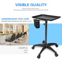 Rolling Tray for Salon Spa Beauty Tattoo Car Detailing - Portable Multifunctional Hairdressing Tool Storage Rack Barbershop