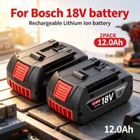 High Performance 12.0Ah 18V Lithium Ion Battery for Bosch 18V Battery BAT618G BAT609G Power Tool Battery
