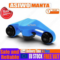 Asiwo Underwater Scooter Sea Scooter with Action Camera Mount for Kids/Adults 40M Waterproof for Outdoor Diving Snorkeling Pool