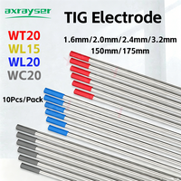 10Pcs/Set TIG Electrode WT20 WL15 WL20 WC20 Electrode Needle 1.6mm 2.4mm TIG Electrode Needle for TIG Welder TIG Welding Torch
