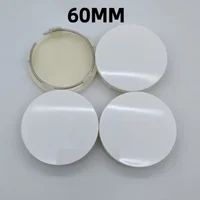 4pcs OD 60MM Clips 56MM Blank White No Logo Car Wheel Center Caps Rim Hubcaps Dust Cover No Badge Wheels Hub Cap Car Accessories