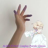 ALIEN STAGE Cosplay Luka R7 Anime Costume Same Style Restore Purple Gloves Men Woman Props Halloween Christmas Party