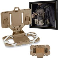 Vest Phone Holder Carrier For Molle Navigation Phone Board Quick Access Folding Holder Mount Tactical Vest Chest Bracket