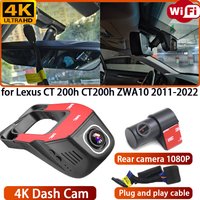 for Lexus CT 200h CT200h ZWA10 2011-2022 Video Recorder 4K Sony Lens DVR Dash Cam Wifi OEM Camera 170° Wide Angle Loop Recording