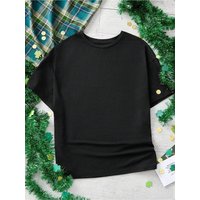 Summer simple casual comfortable solid color round neck short sleeved T-shirt plus size top