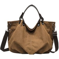 Fashion Women's Tote Bag Large Capacity Canvas Women Shoulder Bag Versatile Casual Crossbody Bags Ruched Female Handbag