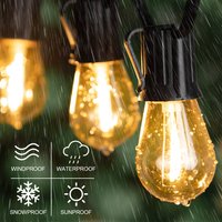 S14 Amber Replacement Light Bulbs E27 110V 220V IP44 PC Waterproof 2700K Led Filament String Light Bulb For Patio Outdoor Decor