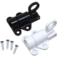 Automatic Door Bolt Latch Home Window Gate Security Pull Ring Spring Bounce Door Bolt Automatic Latch Lock aluminum door latch